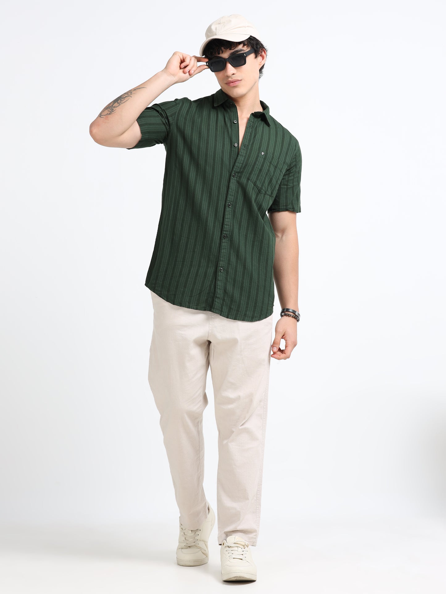 Stripes Green Shirt