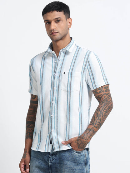 Mocklino Stripes lightblue Shirt