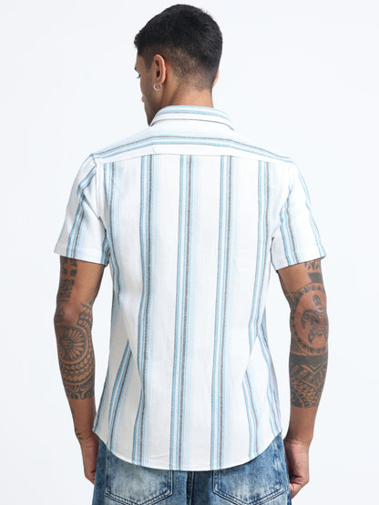 Mocklino Stripes lightblue Shirt