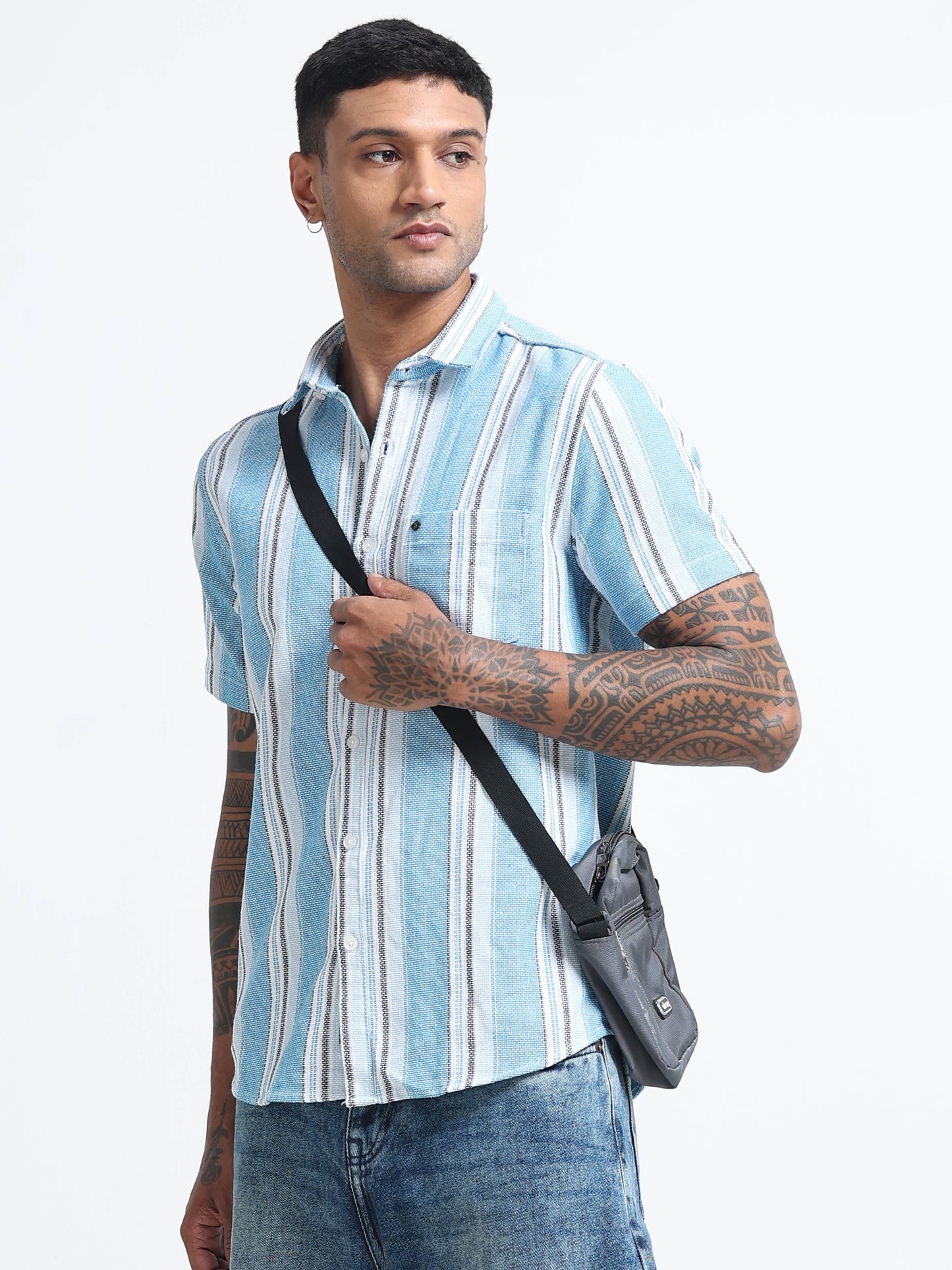 Mocklino Stripes blue Shirt