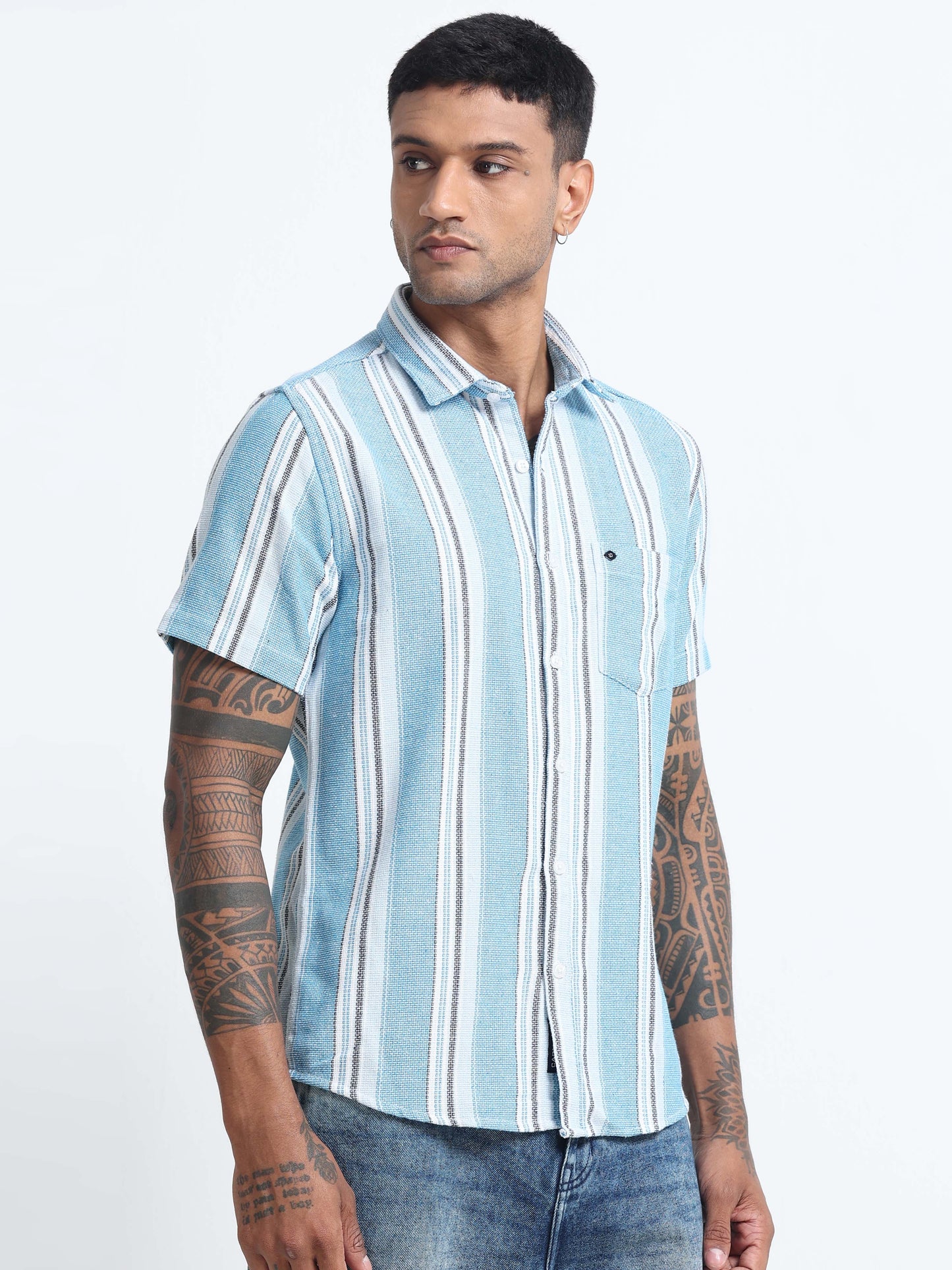 Mocklino Stripes blue Shirt
