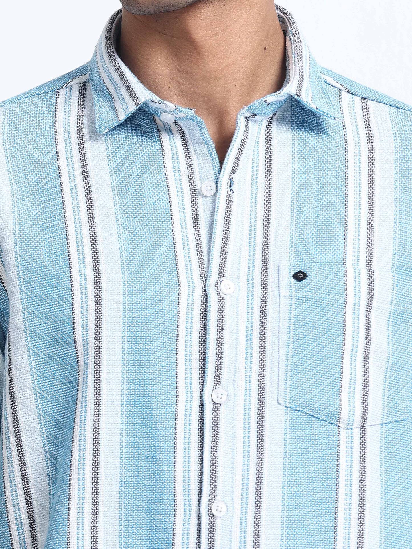 Mocklino Stripes blue Shirt