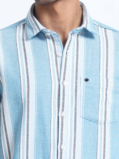 Mocklino Stripes blue Shirt