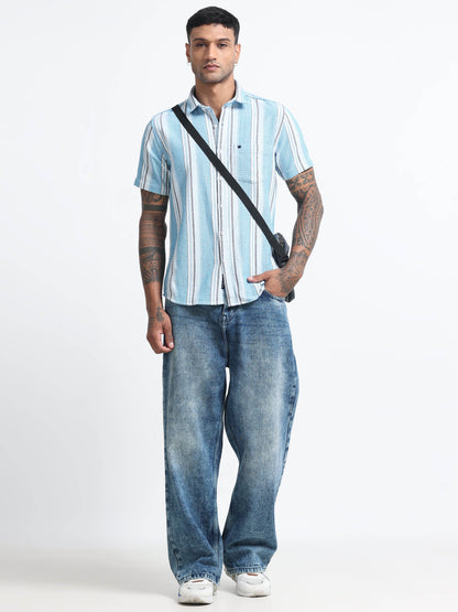 Mocklino Stripes blue Shirt