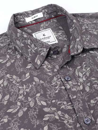 100% Cotton Oxford Print green Shirt