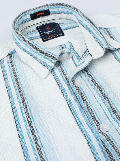 Mocklino Stripes lightblue Shirt