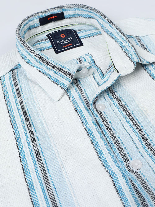 Mocklino Stripes lightblue Shirt