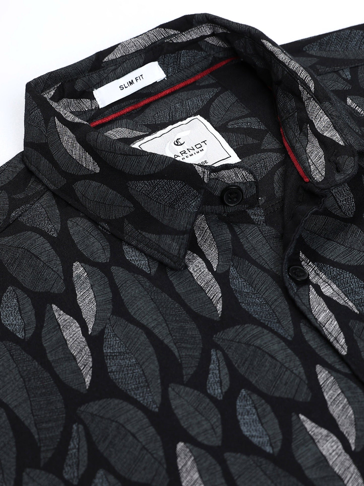 100% Cotton Oxford Print black Shirt