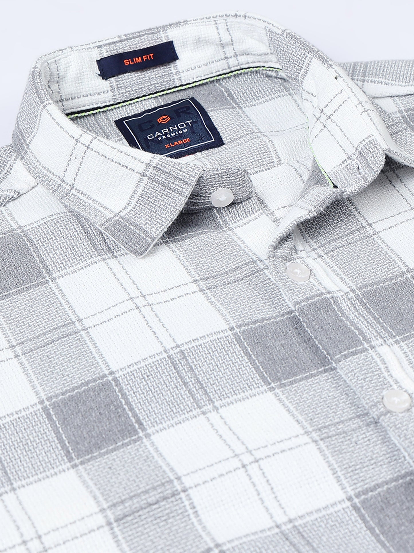 Mocklino Checks grey Shirt