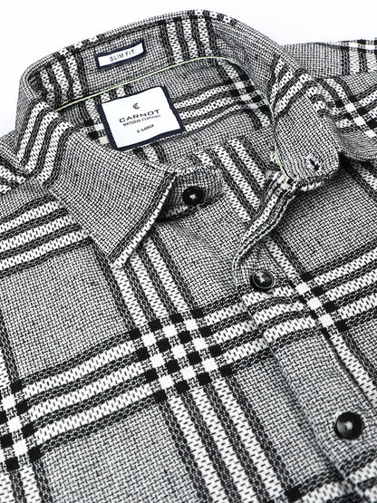 Mocklino Checks grey Shirt