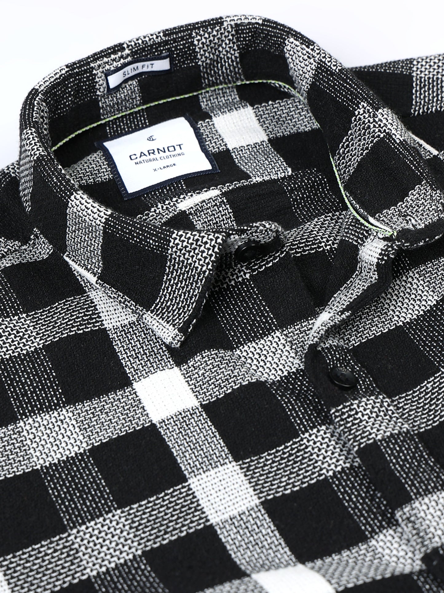 Mocklino Checks black Shirt