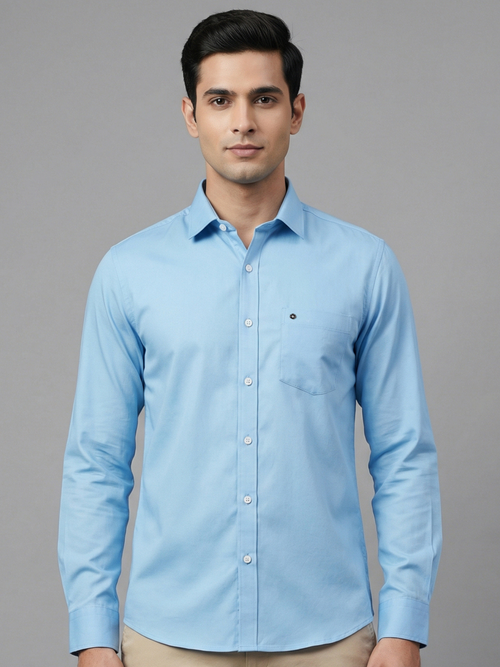 100% Cotton Twill Lightblue Shirt