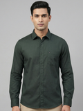 100% Cotton Twill dark green Shirt