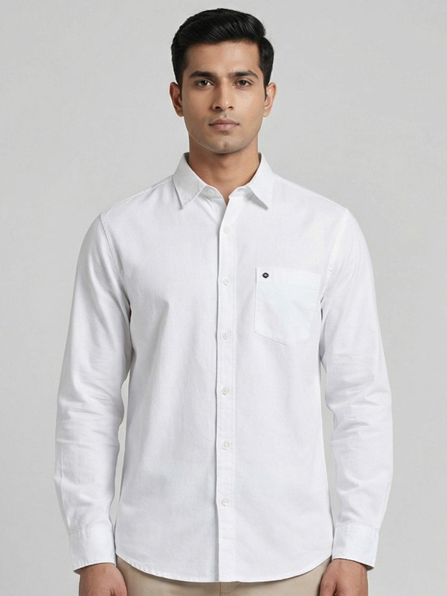 100% Cotton Twill white Shirt