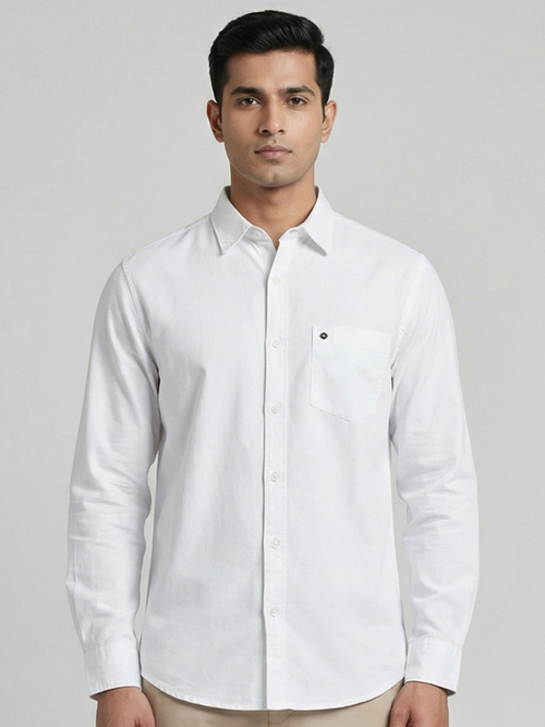 100% Cotton Twill white Shirt