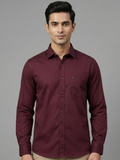 100% Cotton Twill maroon Shirt
