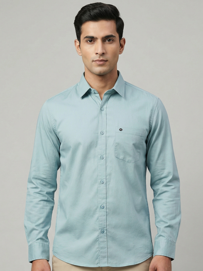100% Cotton Twill green Shirt