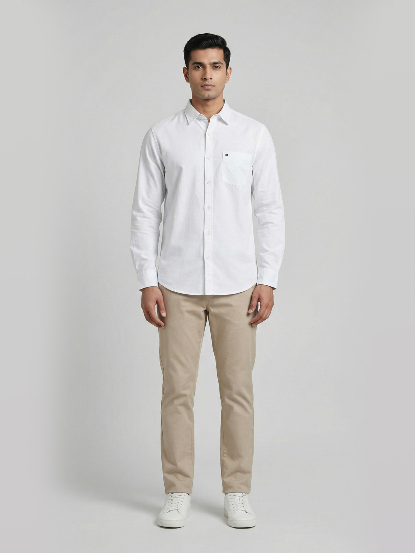 100% Cotton Twill white Shirt