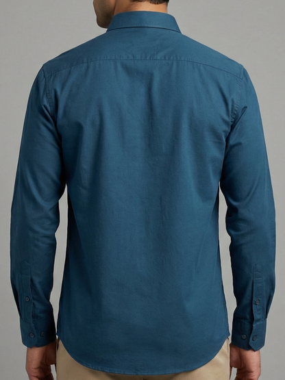 100% Cotton Twill blue Shirt