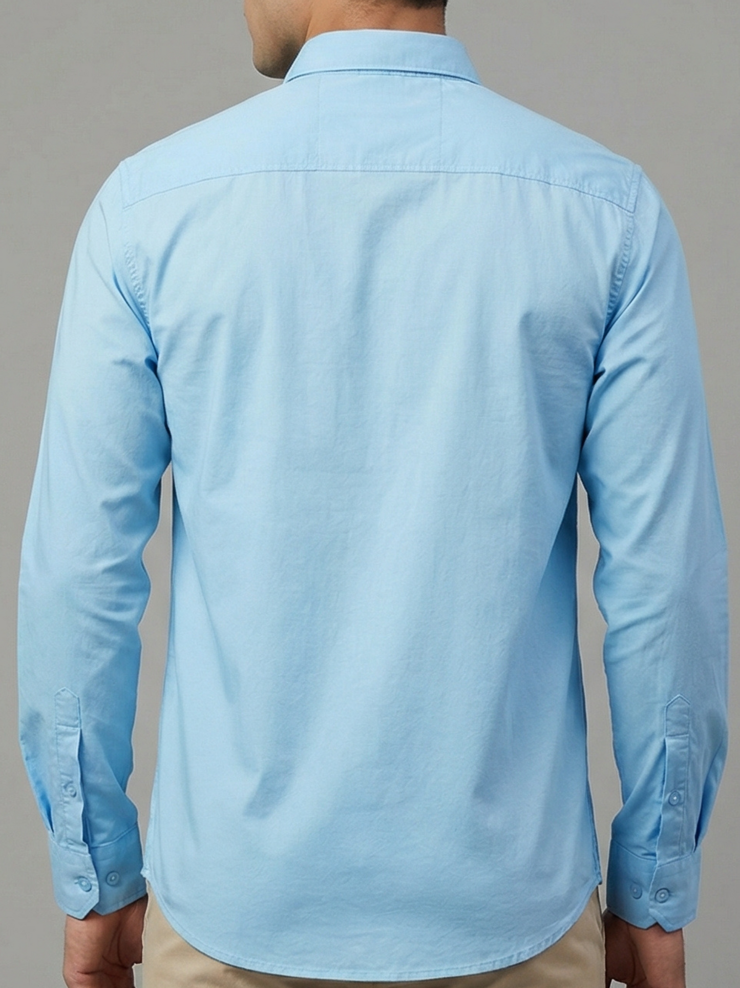 100% Cotton Twill Lightblue Shirt