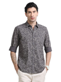 100% Cotton Oxford Print green Shirt