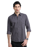 100% Cotton Oxford Print grey Shirt