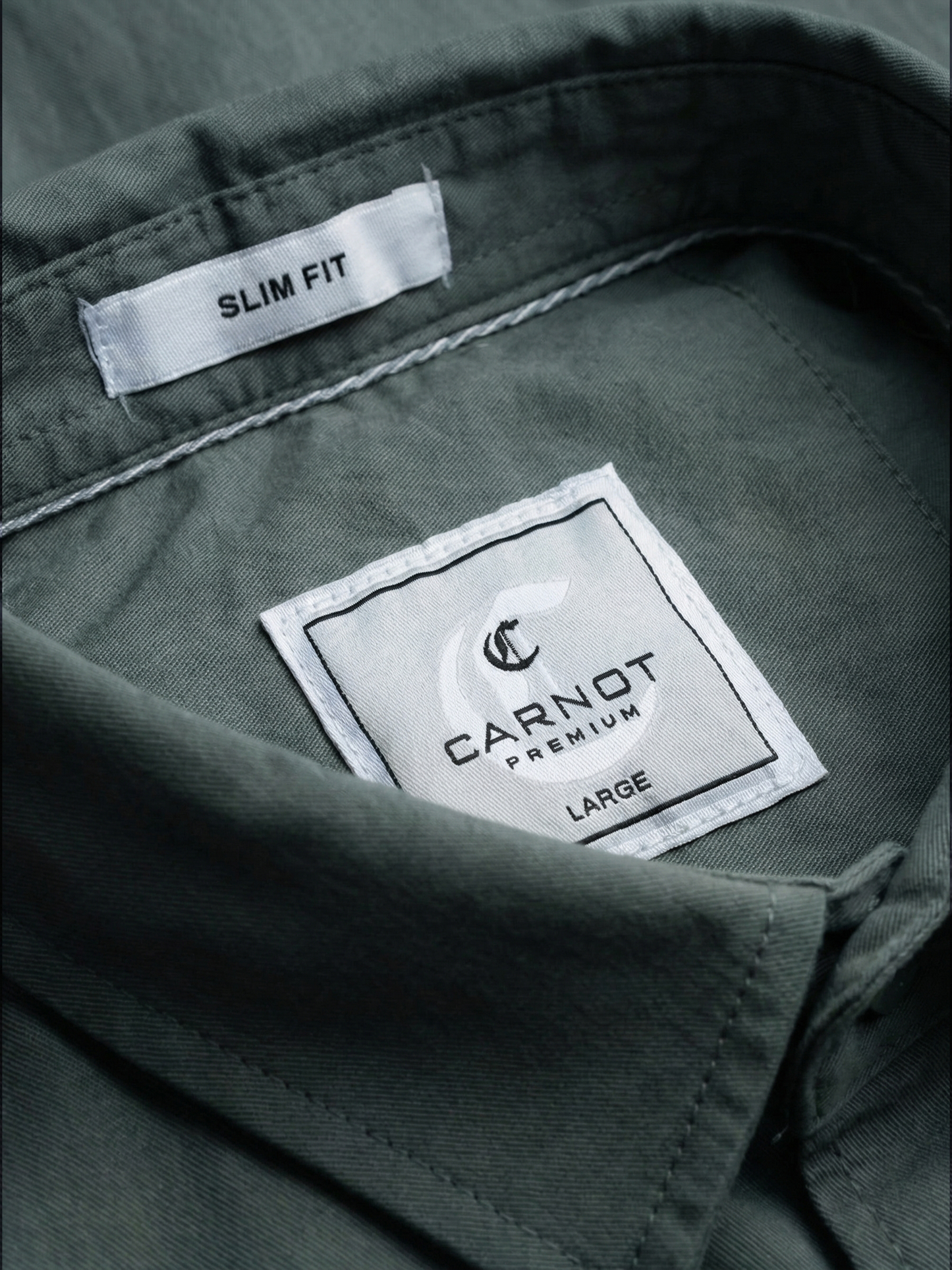 100% Cotton Twill dark green Shirt