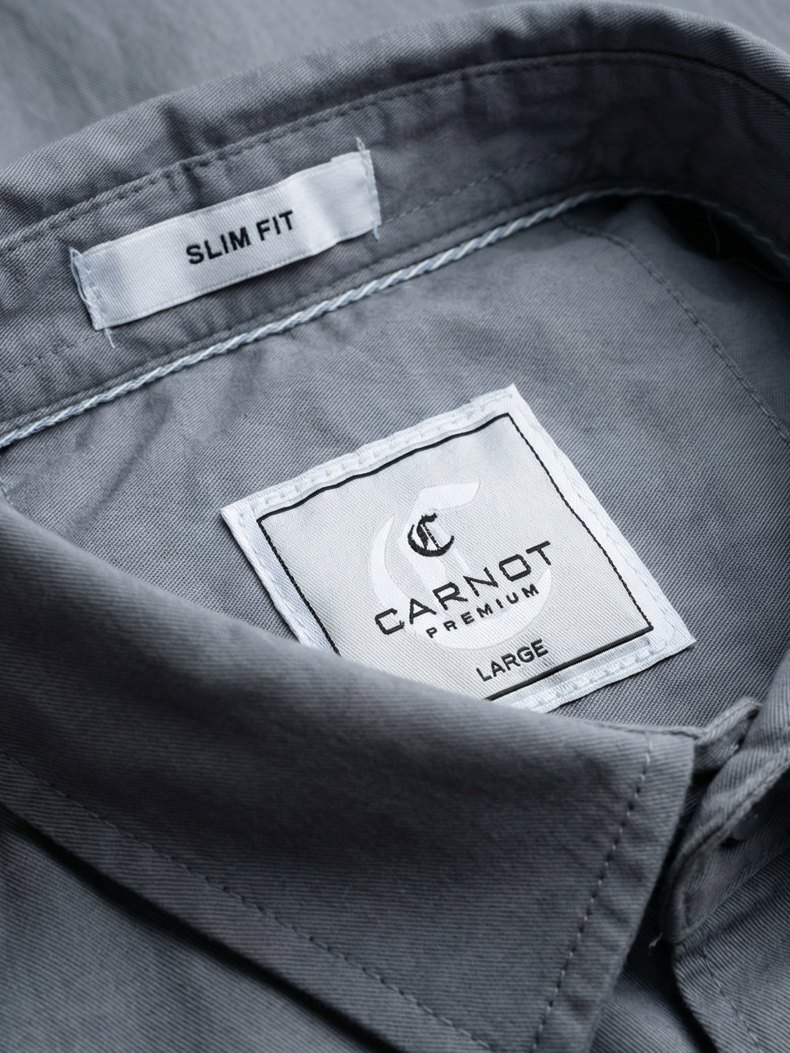 100% Cotton Twill grey Shirt