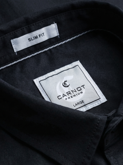 100% Cotton Twill black Shirt