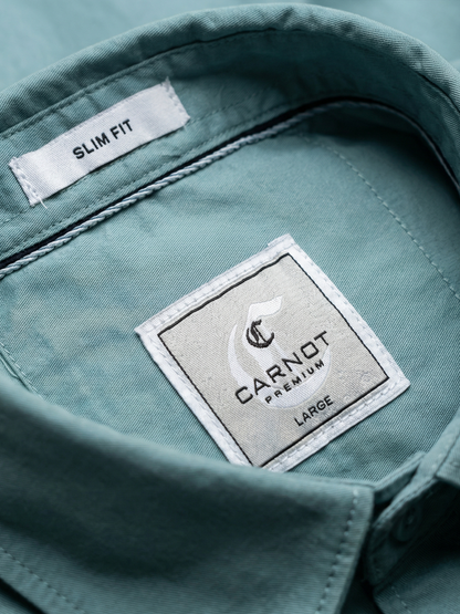 100% Cotton Twill green Shirt