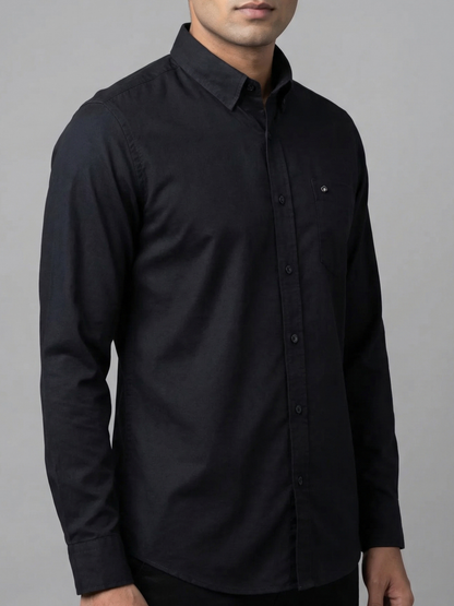 100% Cotton Twill black Shirt