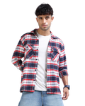 Twill Brushed Checks red Shirt