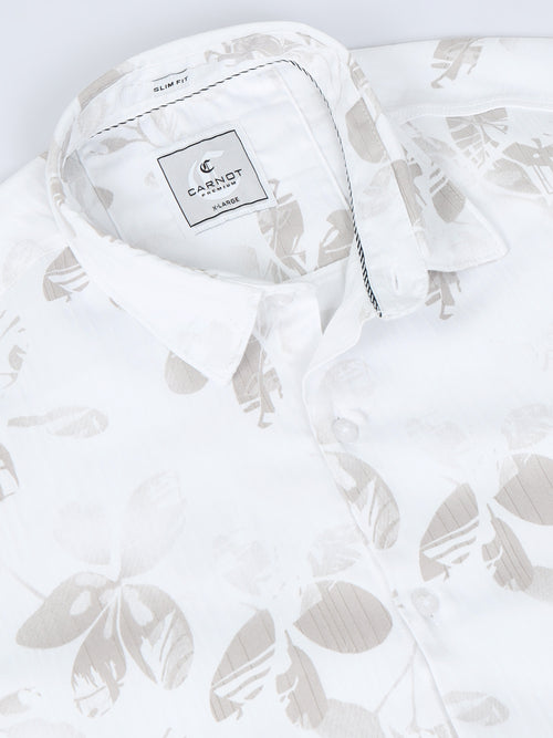 Satin Floral Print pink Shirt