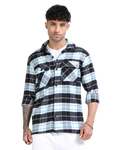 Twill Brushed Checks black Shirt