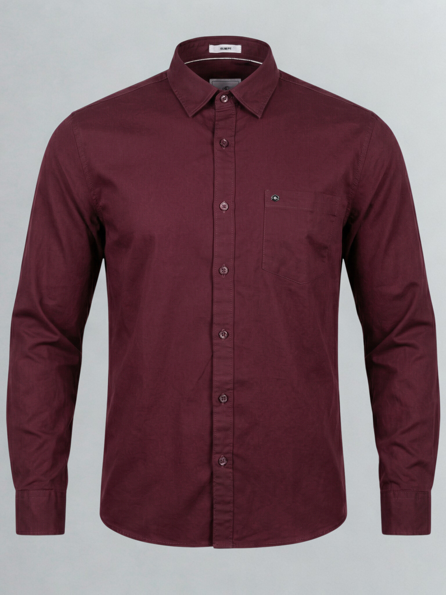 100% Cotton Twill maroon Shirt