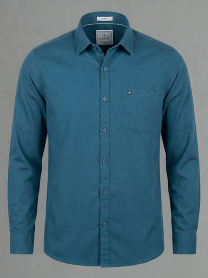 100% Cotton Twill blue Shirt