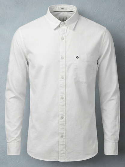 100% Cotton Twill white Shirt