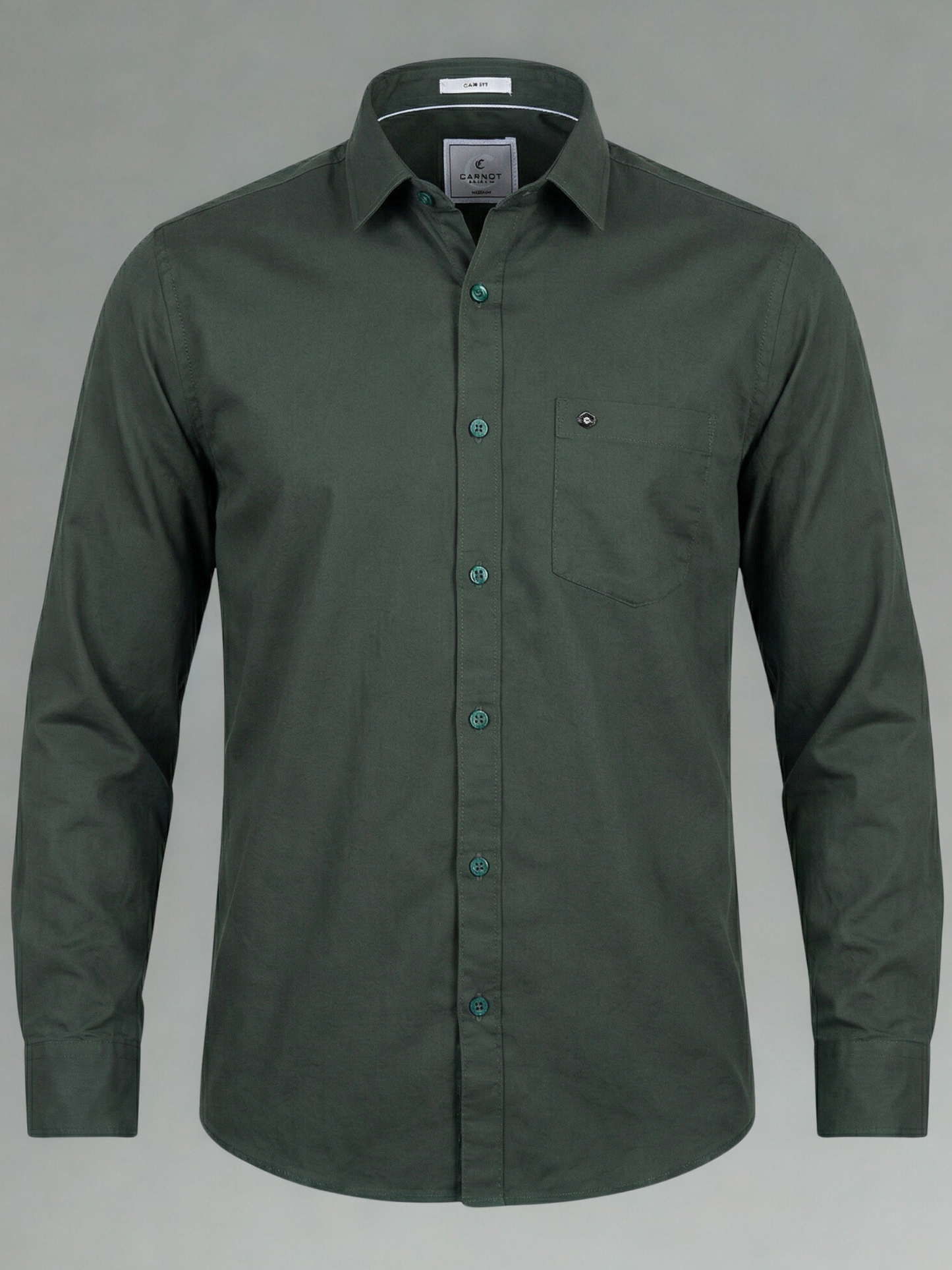 100% Cotton Twill dark green Shirt