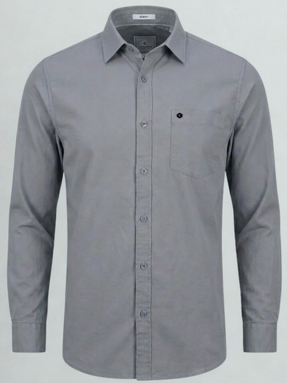100% Cotton Twill grey Shirt