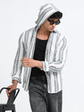 Stripes hood white Shirt