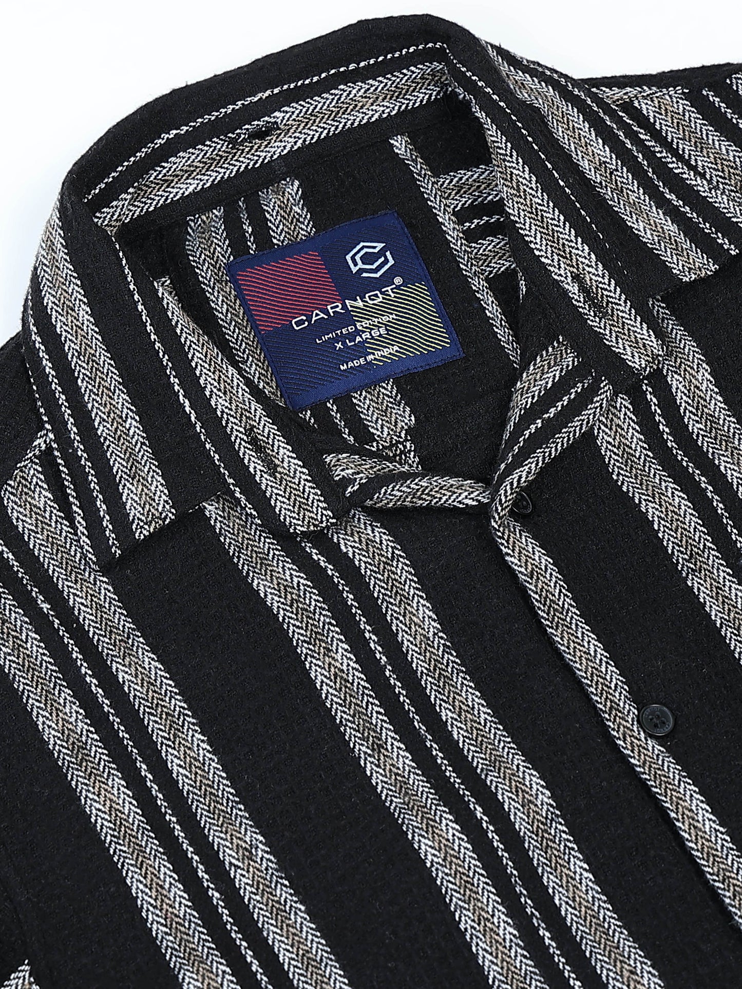 Stripes hood  black Shirt