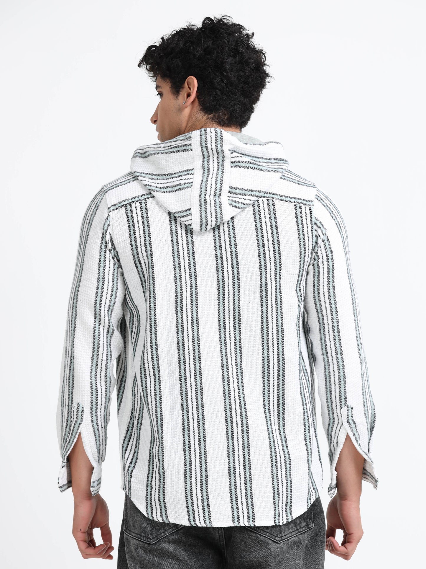 Stripes hood white Shirt