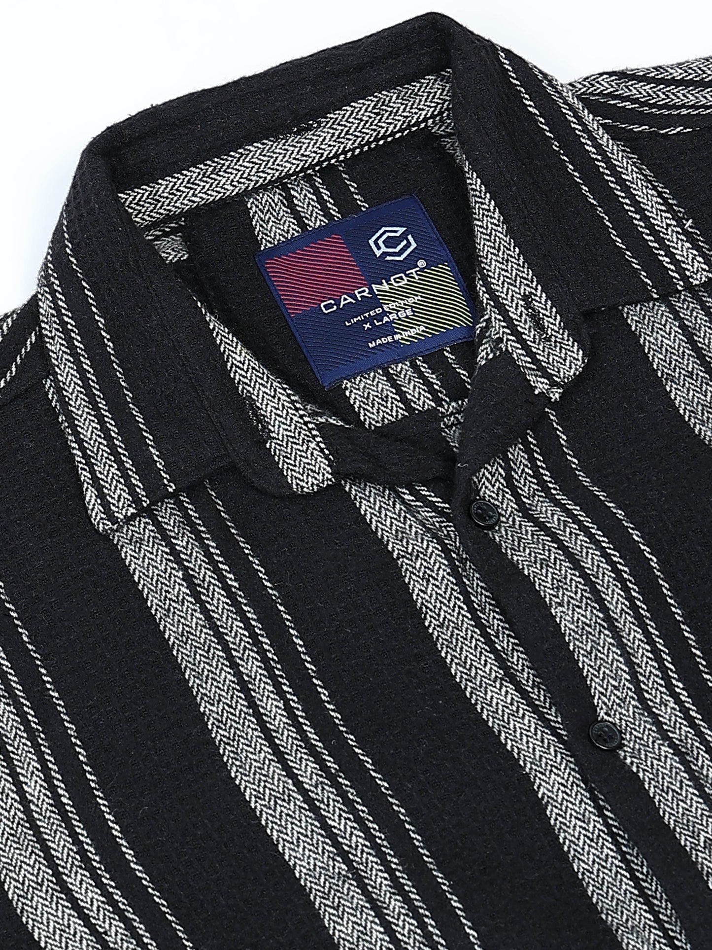 Stripes hood  black Shirt