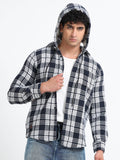 Checks hood white Shirt