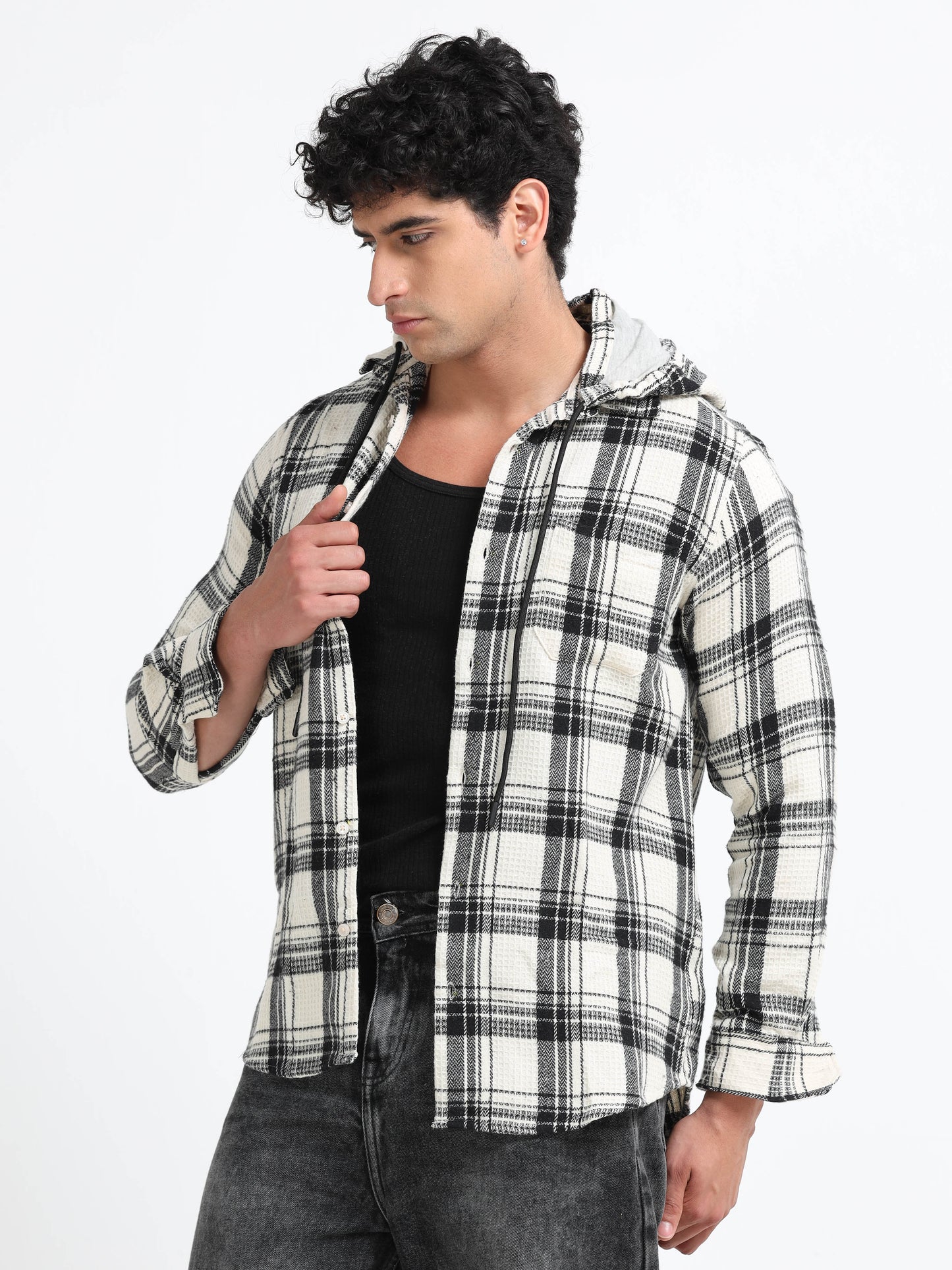 Stripes hood Off-white Shirt
