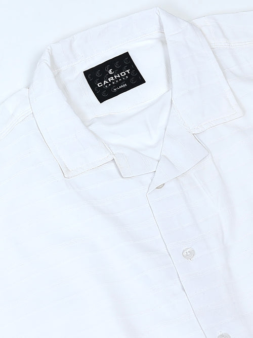 Drop Shoulder white Shirt