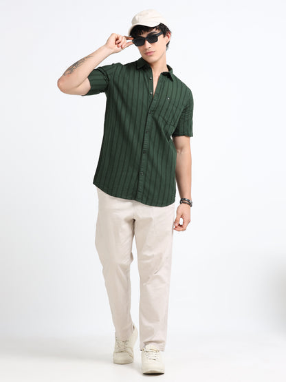 Stripes Green Shirt