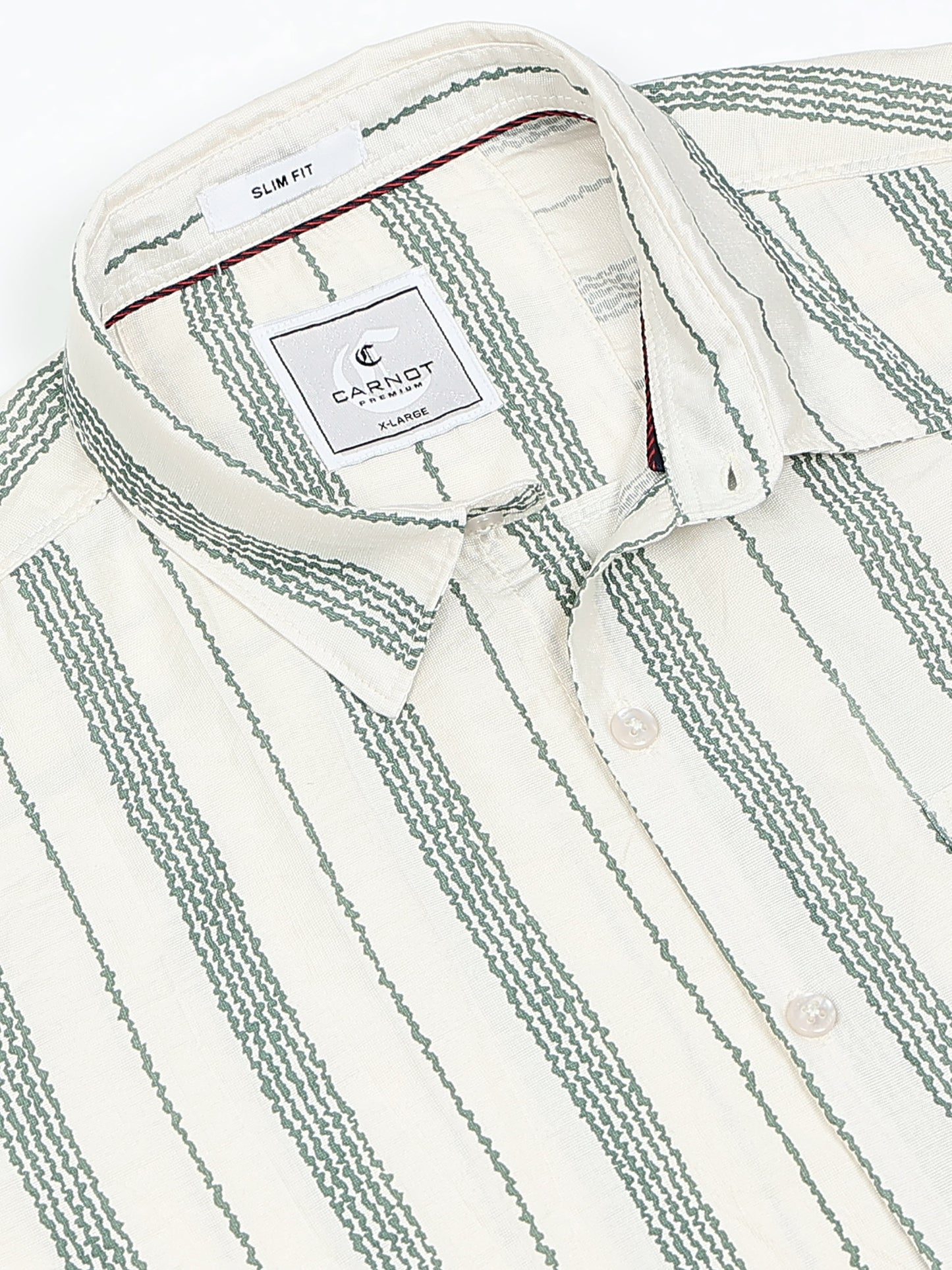 Lycra stripes polo green Shirt
