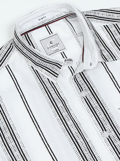 Lycra stripes polo black Shirt