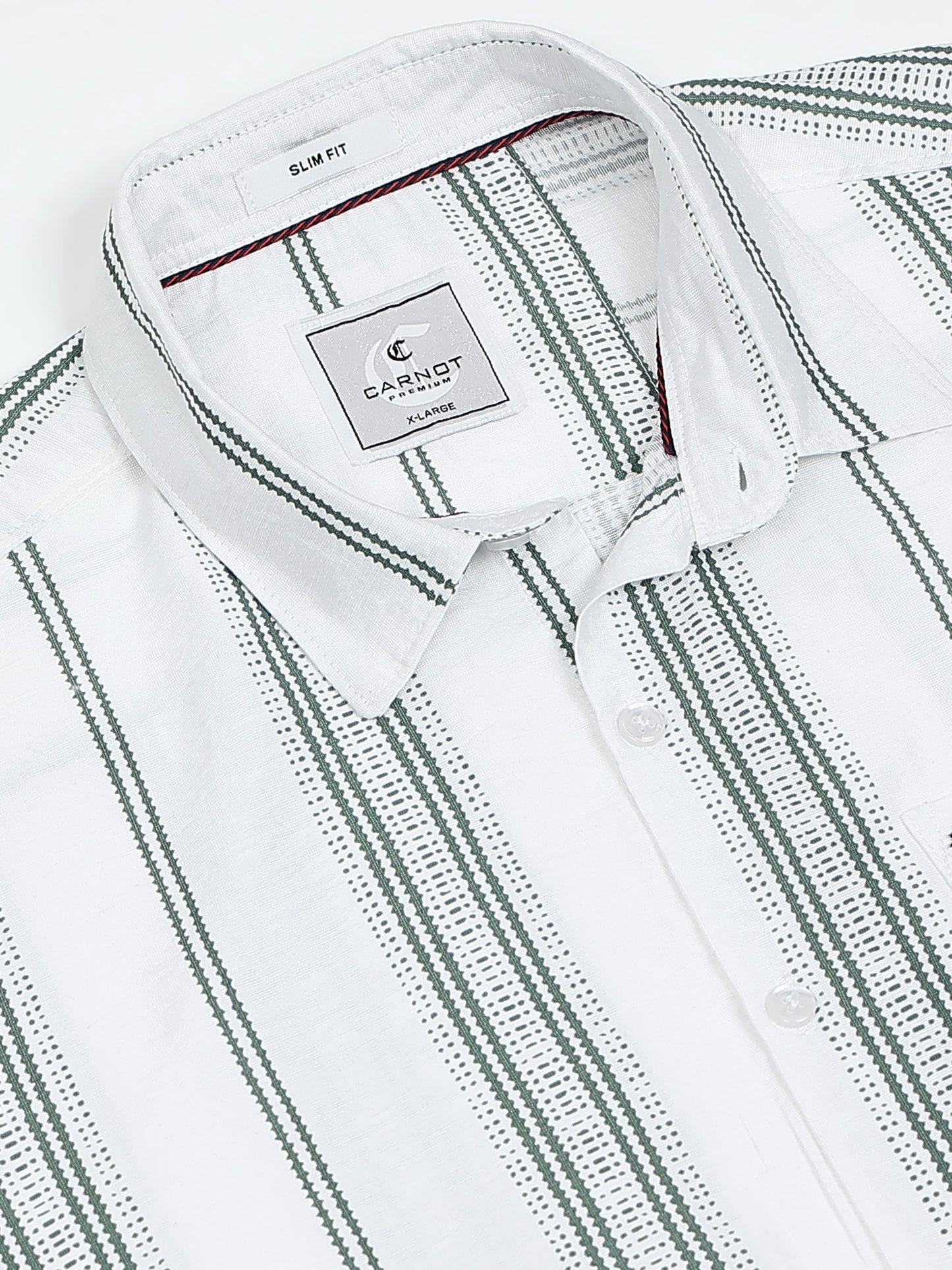 Lycra stripes polo green Shirt